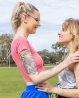 Girls Out West - 18-aimee-jay-eliza-cumming-locker-room-0018